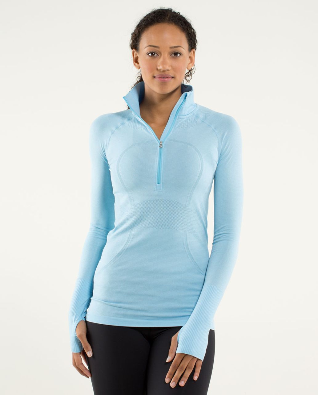 Lululemon Run:  Swiftly Tech 1/2 Zip - Heathered Blue Moon