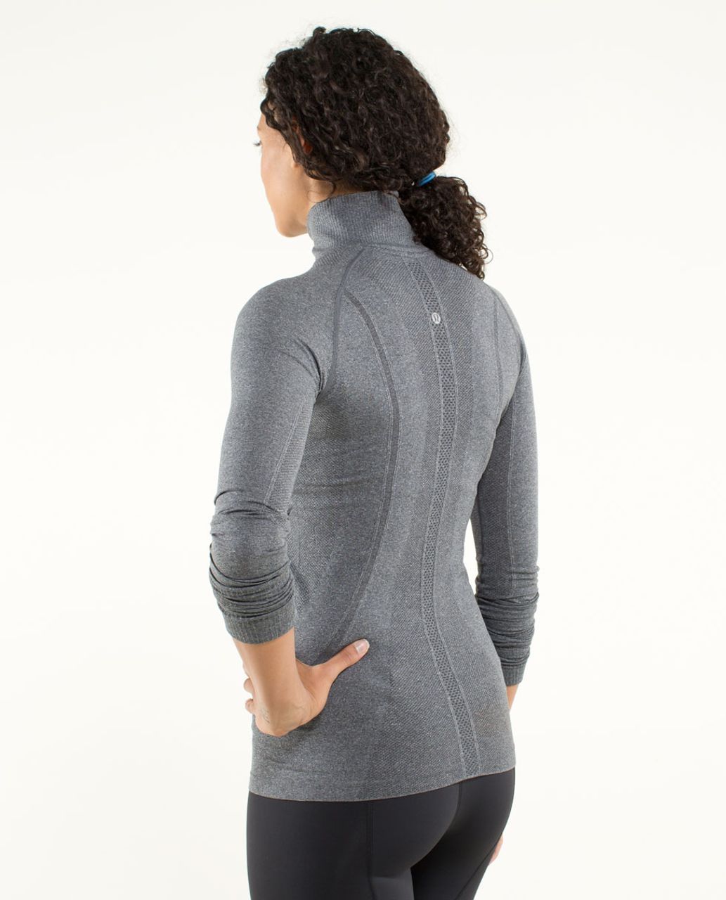 Lululemon Run:  Swiftly Tech 1/2 Zip (First Release) - Heathered Black