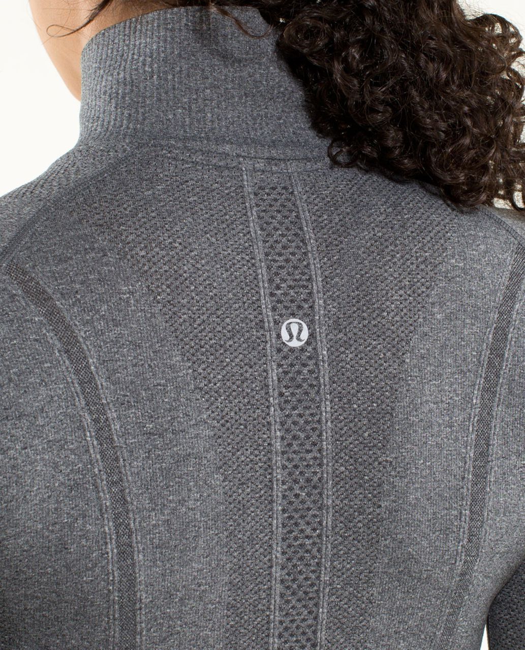 Lululemon Run:  Swiftly Tech 1/2 Zip (First Release) - Heathered Black