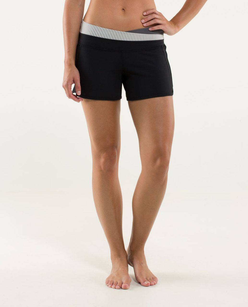 Lululemon Astro Short - Black / Hyper Stripe Angel Wing / Soot Light - lulu  fanatics