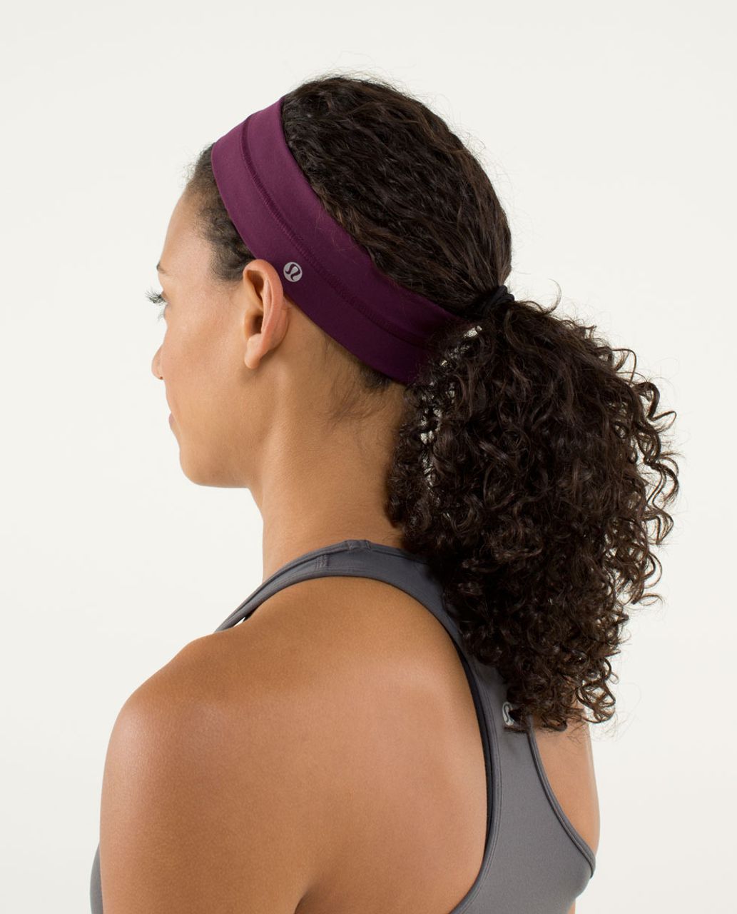 Lululemon Fly Away Tamer Headband - Plum