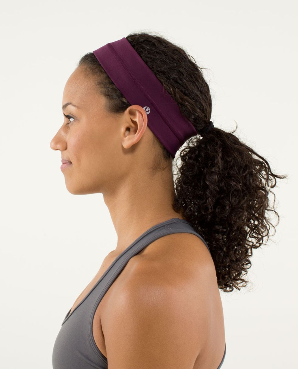 Lululemon Fly Away Tamer Headband - Plum