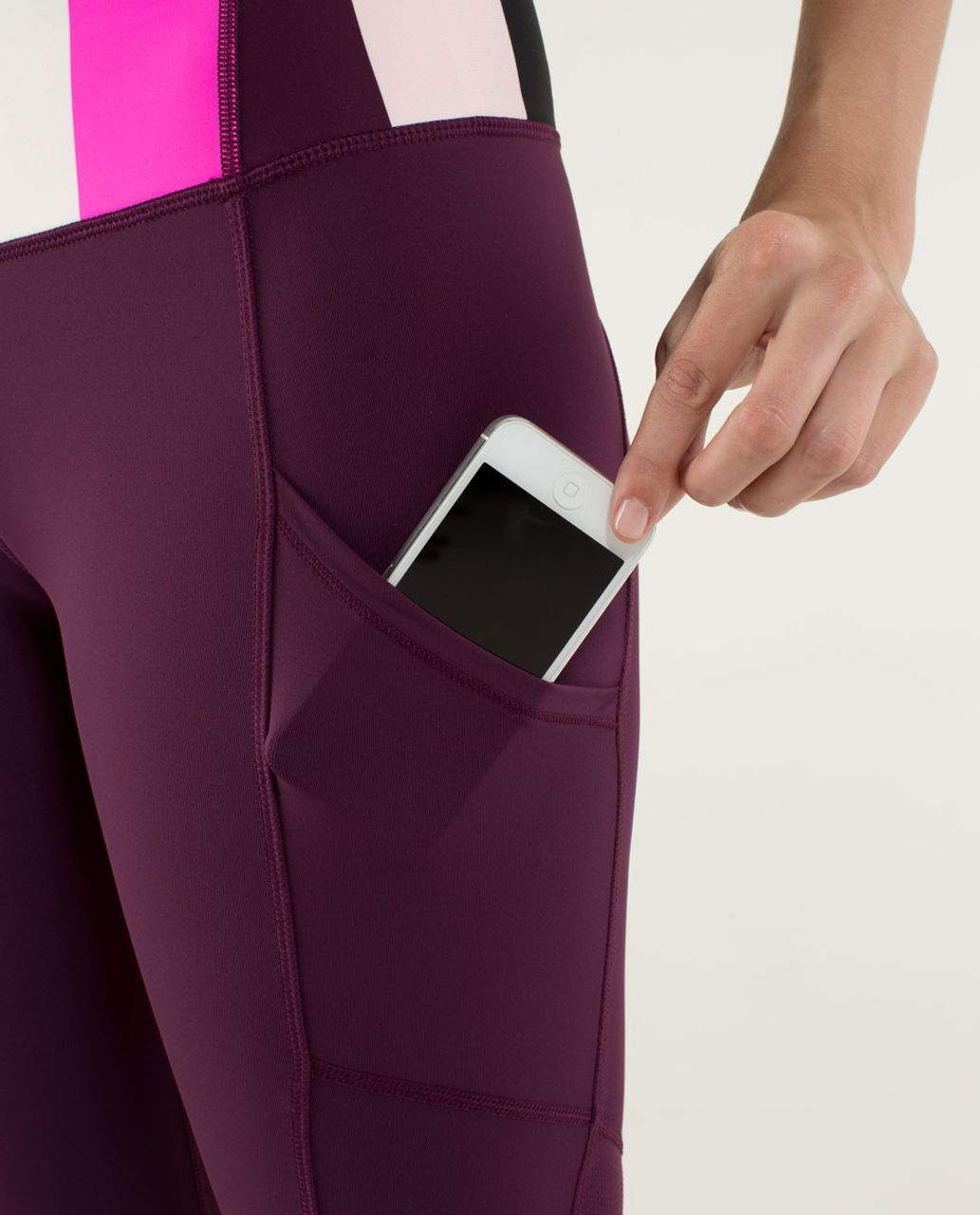 Lululemon Speed Tight *Luxtreme - Plum / Pow Stripe Raspberry Glo