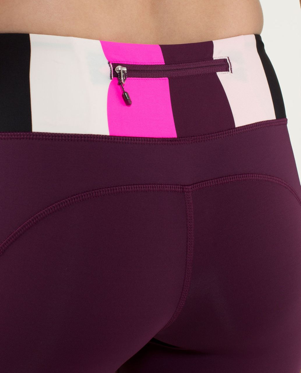 Lululemon Speed Tight *Luxtreme - Plum / Pow Stripe Raspberry Glo Light / Pretty Pink