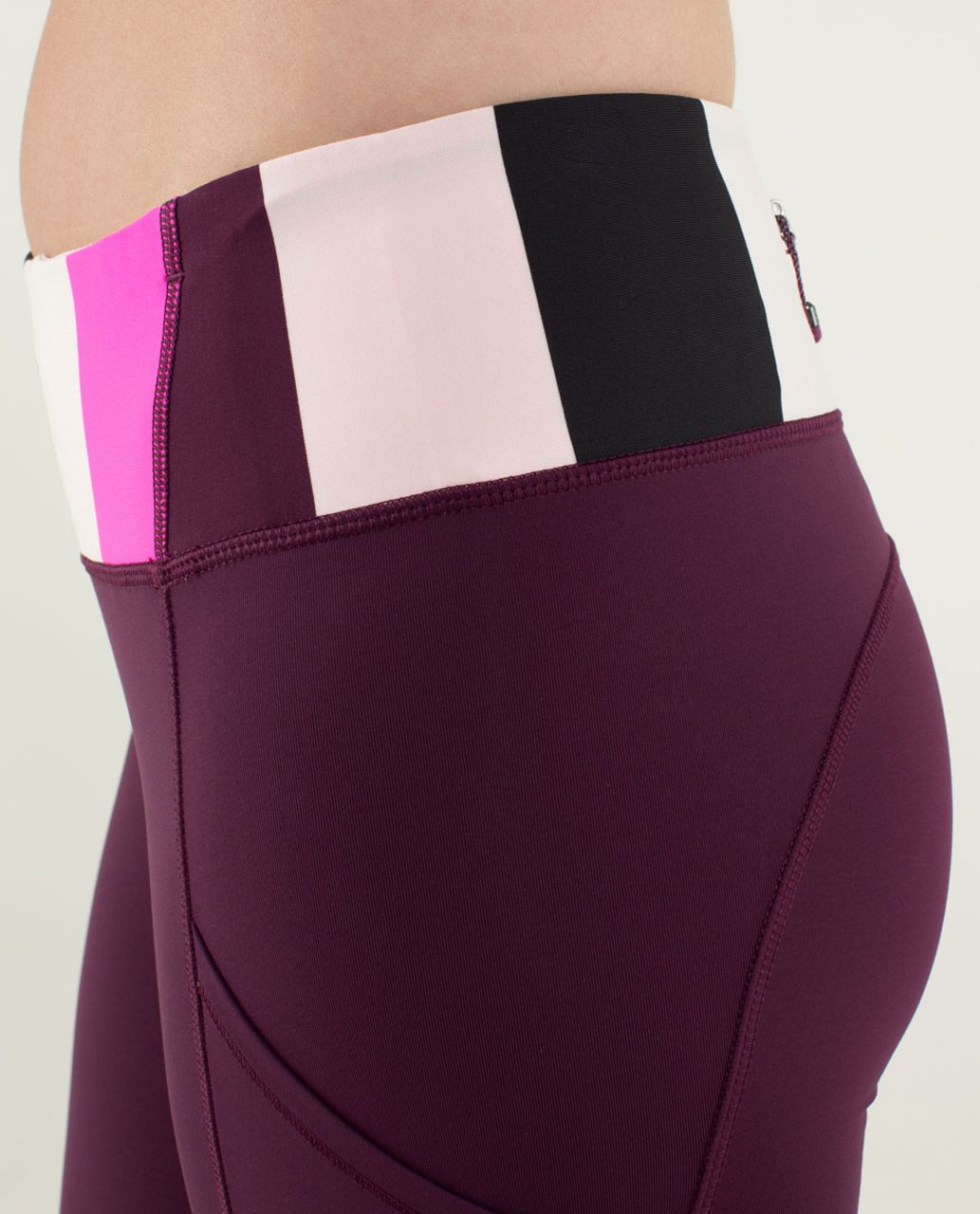 Lululemon Speed Tight *Luxtreme - Plum / Pow Stripe Raspberry Glo Light / Pretty Pink