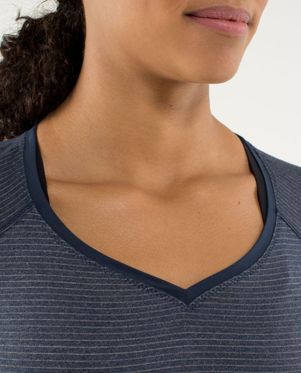 Lululemon Race Me Long Sleeve - Heathered Inkwell / Inkwell