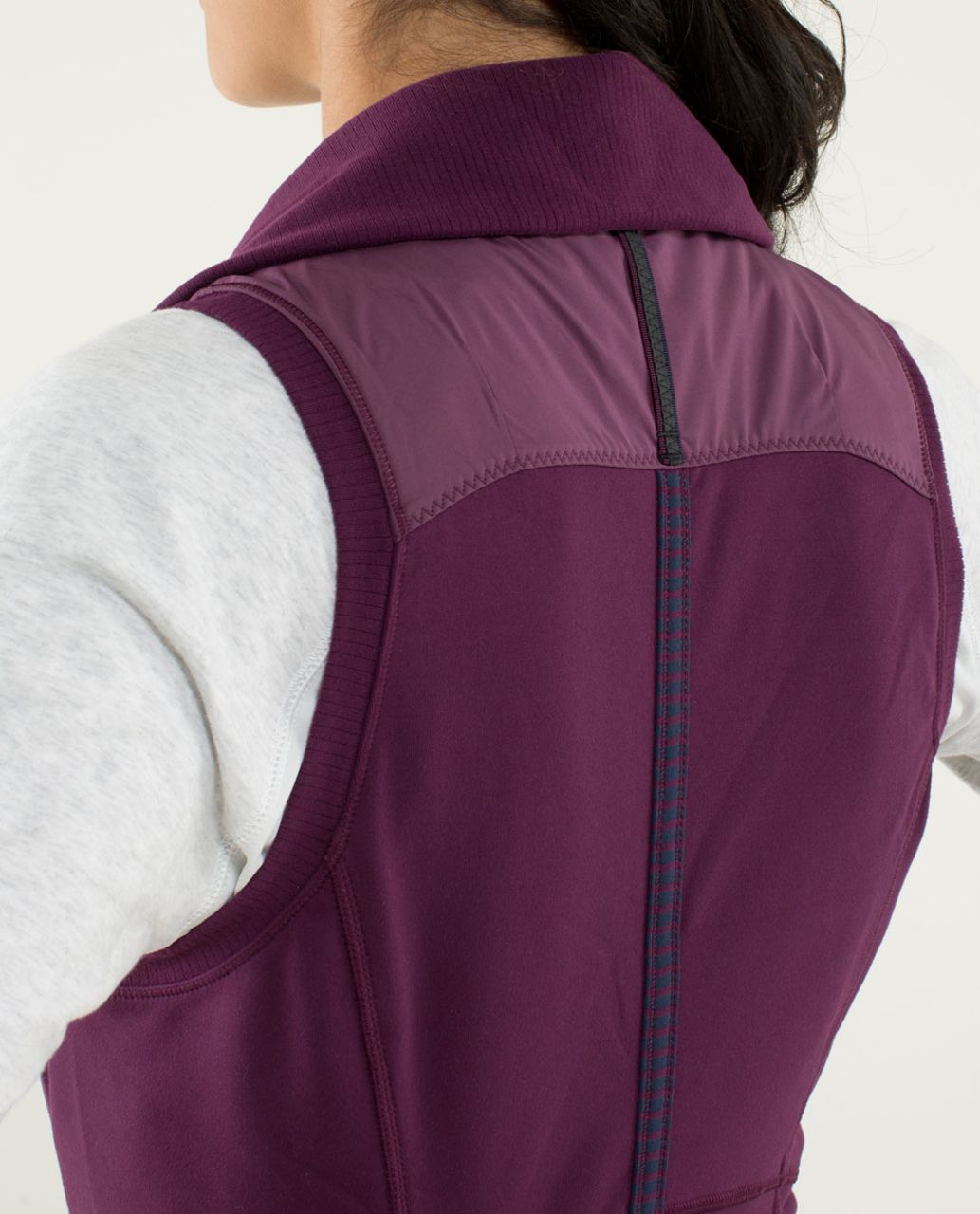 Lululemon Won't Stop Vest - Hyper Stripe Plum / Plum / Plum