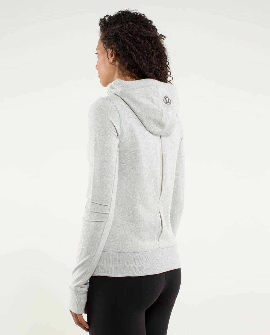 Lululemon Bliss Break Hoodie - Heathered Light Grey / Angel Wing