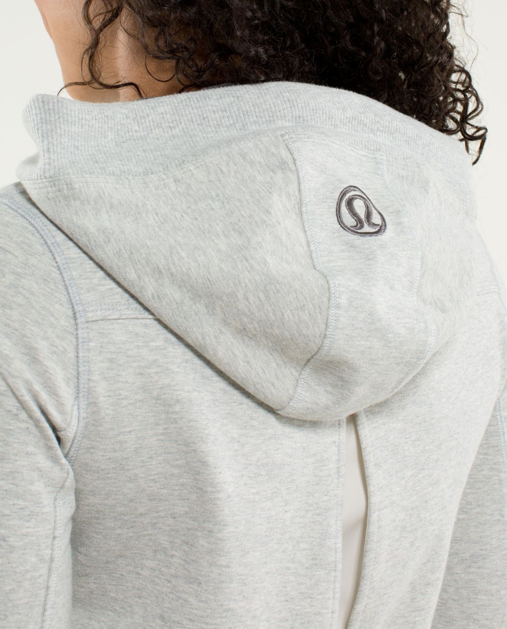 Lululemon Bliss Break Hoodie - Heathered Light Grey / Angel Wing