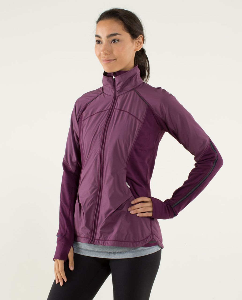 Lululemon Speed Tight *Cozy - Plum / Hyper Stripe Plum - lulu fanatics