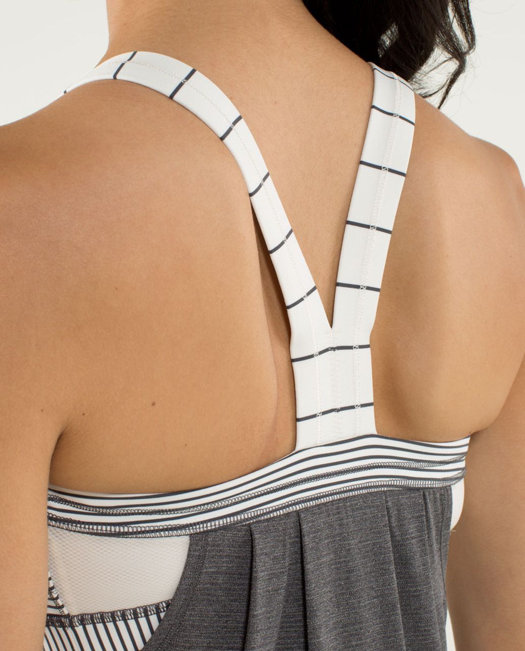 Lululemon Rest Less Tank - Heathered Soot Light / Hyper Stripe Angel Wing / Slalom Stripe Angel Wing