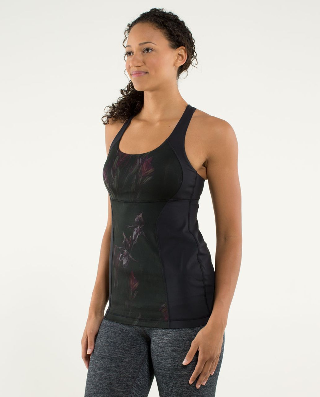 Lululemon Energy Tank - Midnight Iris Multi / Black