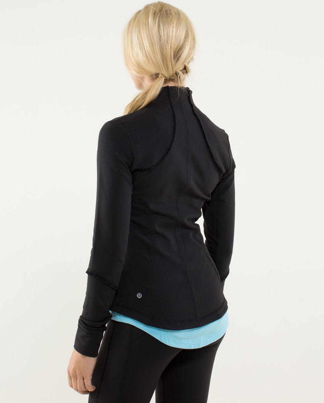 Lululemon Forme Jacket *Ruffled Up - Black / Hyper Stripe Angel Wing