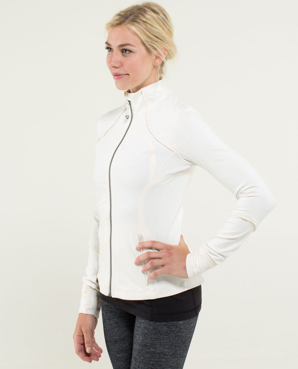 Lululemon Forme Jacket *Ruffled Up - Angel Wing / Hyper Stripe Angel Wing