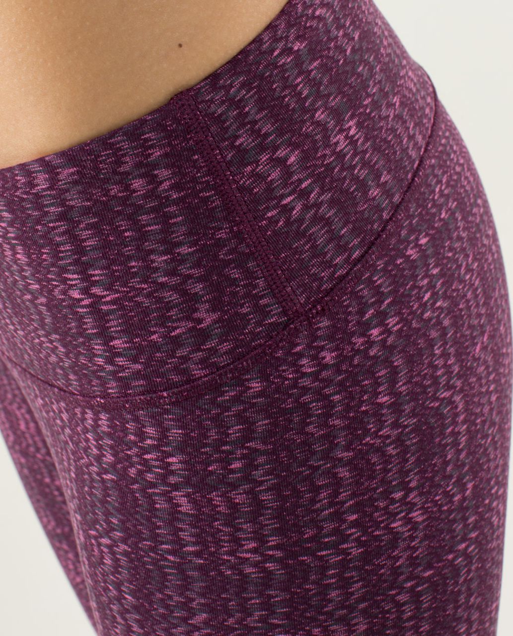 Lululemon Wunder Under Crop - Ziggy Wee August Glo / Raspberry Glo Light