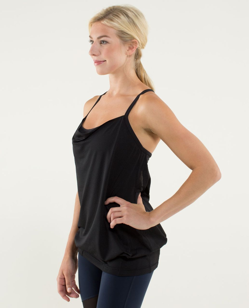 Lululemon C.Y.B Tank - Black / Hyper Stripe Black