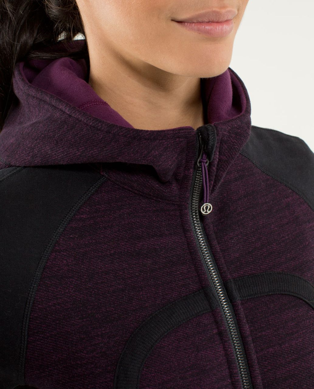 Lululemon Scuba Hoodie *Stretch (Lined Hood) - Commuter Denim Black / Black  / Plum - lulu fanatics