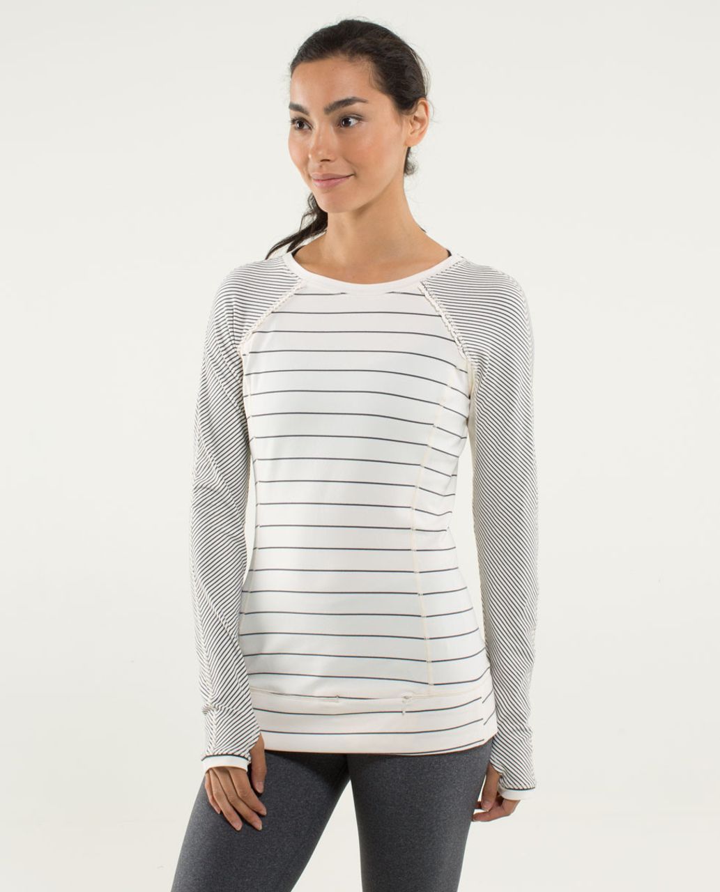 Lululemon Full Tilt Long Sleeve - Slalom Stripe Angel Wing / Hyper Stripe Angel Wing / Angel Wing