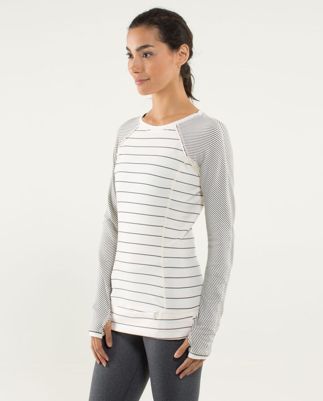 Lululemon Full Tilt Long Sleeve - Slalom Stripe Angel Wing / Hyper Stripe Angel Wing / Angel Wing