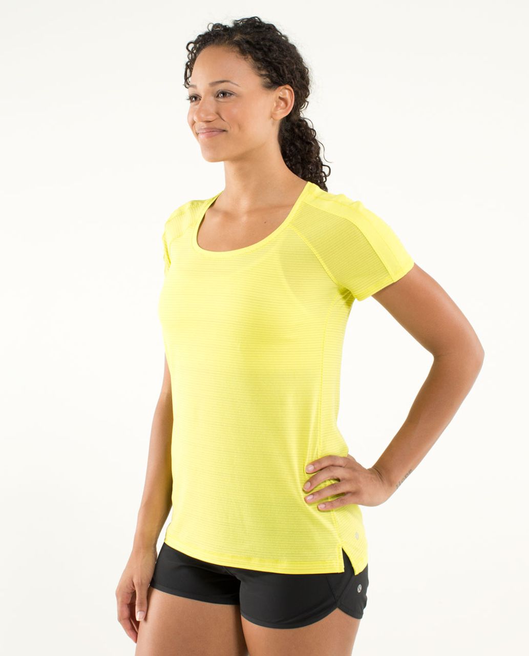 Lululemon Race Me Short Sleeve - Split Pea