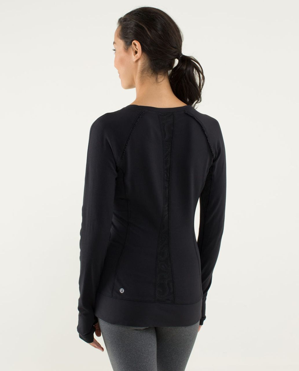 Lululemon Full Tilt Long Sleeve - Black - lulu fanatics