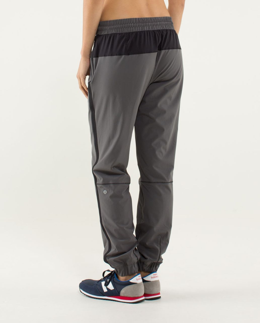 Lululemon Track To Reality Pant - Soot Light / Black / Slalom Stripe Angel Wing