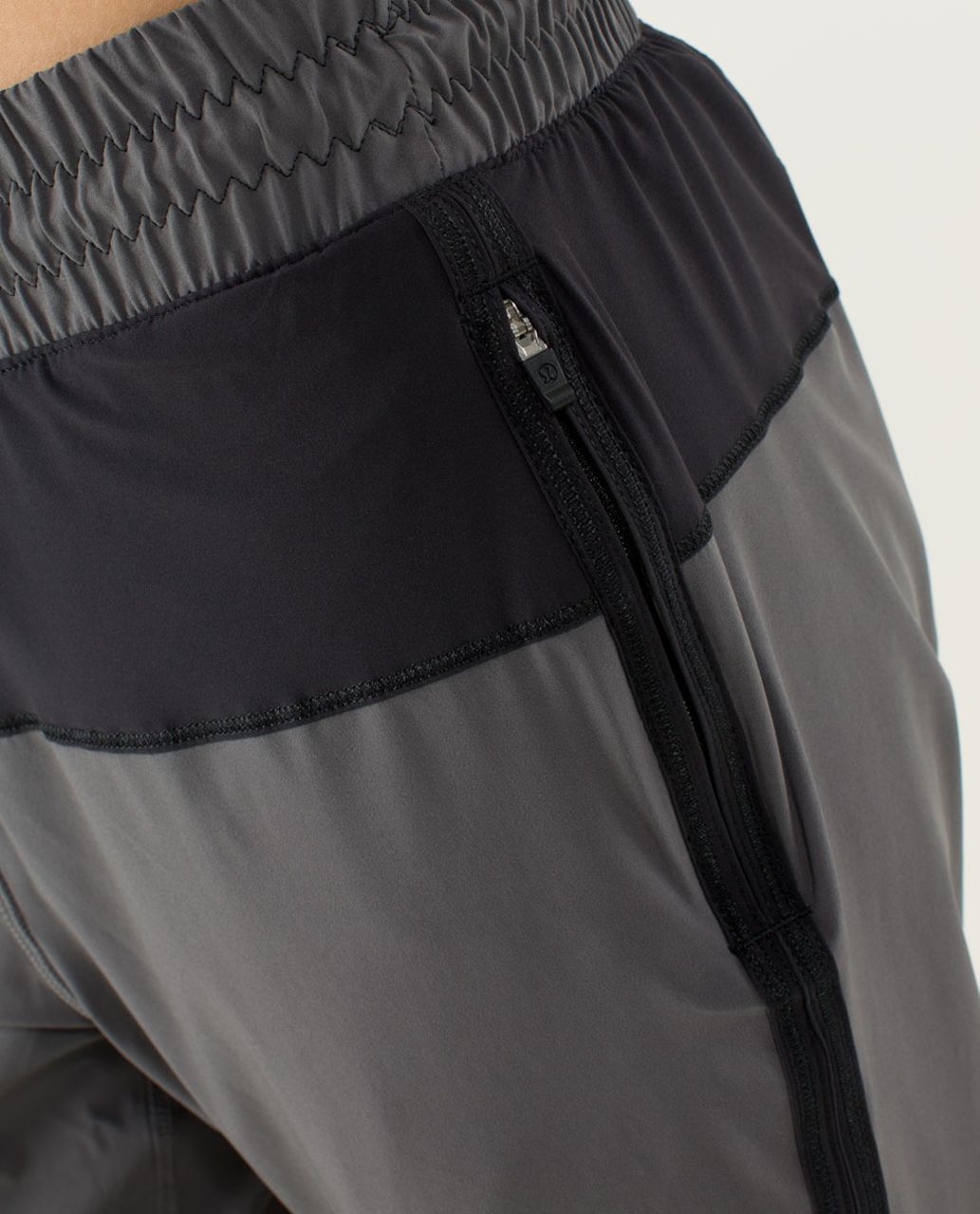 Lululemon Track To Reality Pant - Soot Light / Black / Slalom Stripe Angel Wing