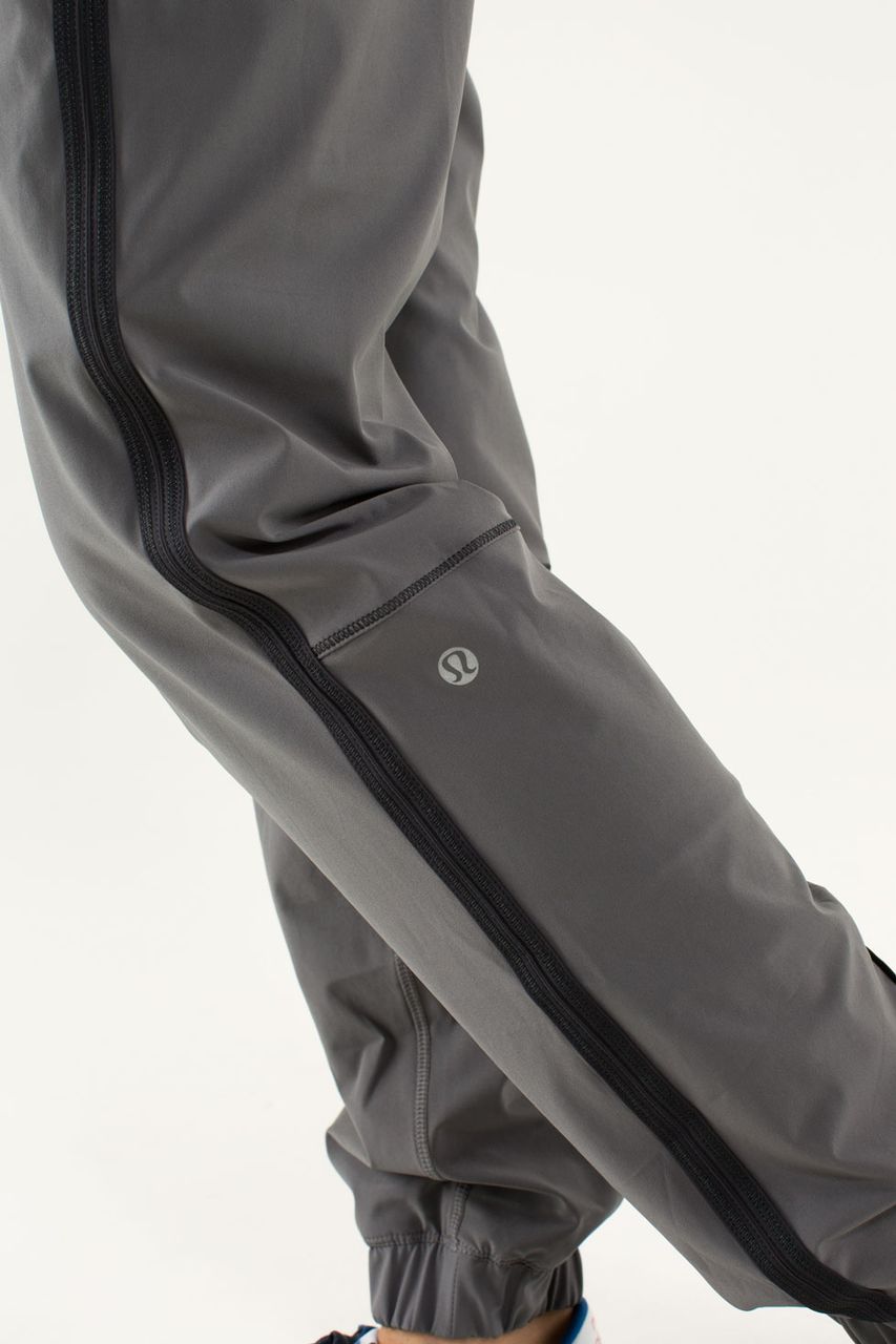 Lululemon Track To Reality Pant - Soot Light / Black / Slalom Stripe Angel Wing