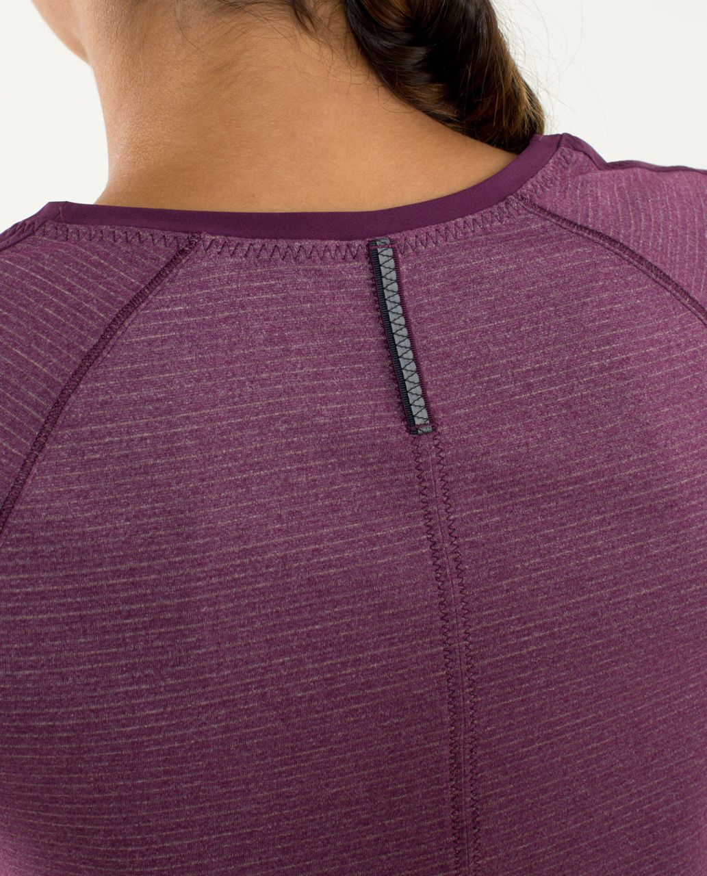 Lululemon Race Me Short Sleeve - Heathered Plum /  Plum