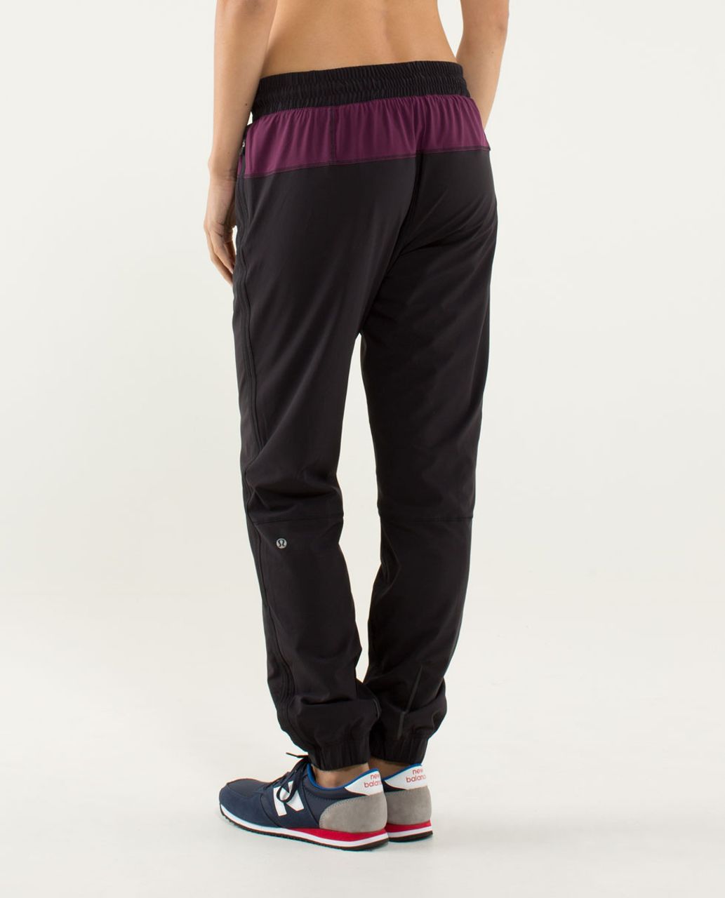 Lululemon Track To Reality Pant - Black / Plum / Split Pea