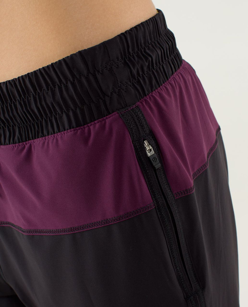 Lululemon Track To Reality Pant - Black / Plum / Split Pea