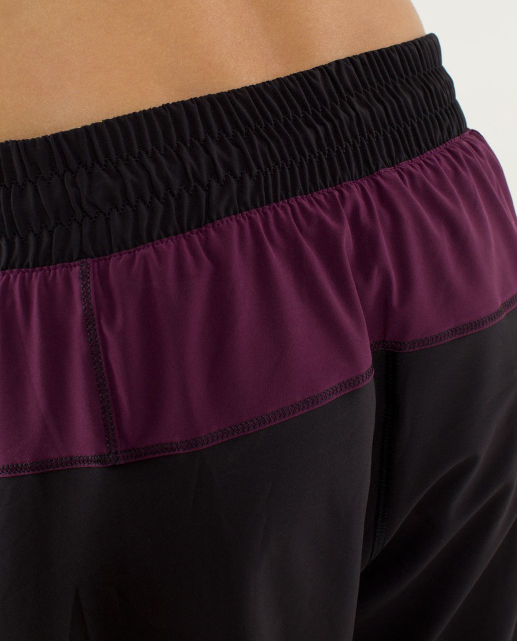 Lululemon Track To Reality Pant - Black / Plum / Split Pea