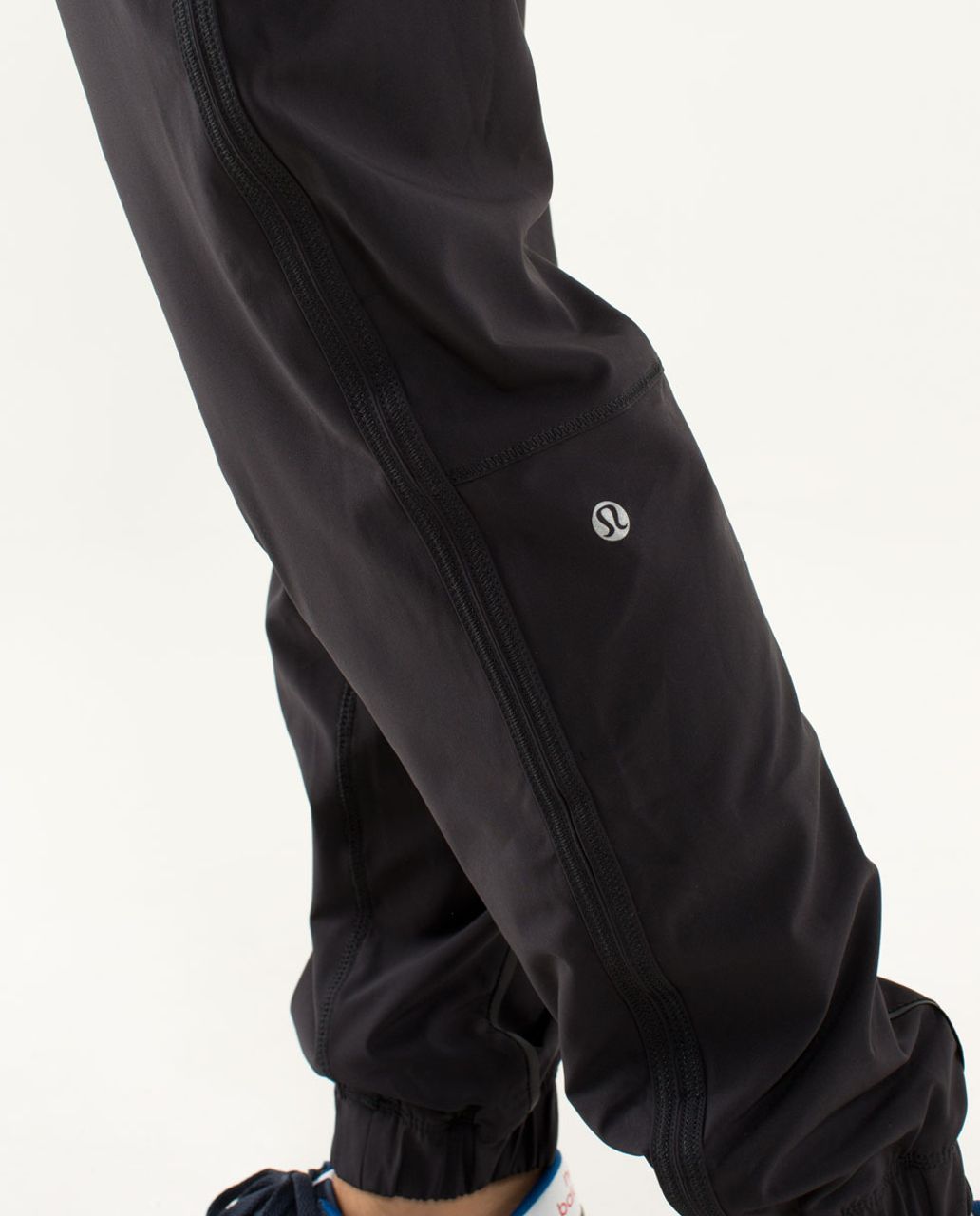 Lululemon Track To Reality Pant - Black / Plum / Split Pea