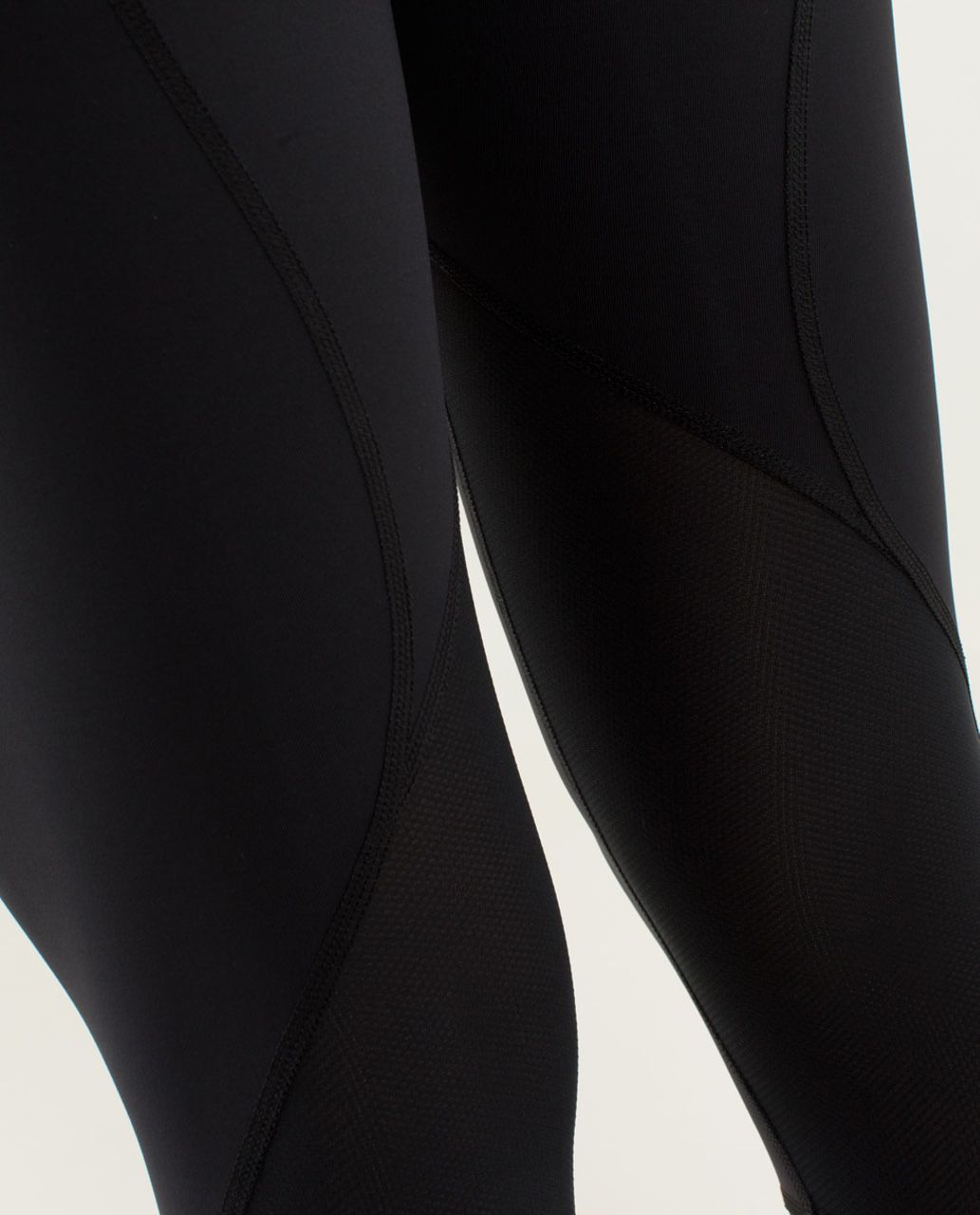 Lululemon Run:  Inspire Crop II - Black / Midnight Iris Multi