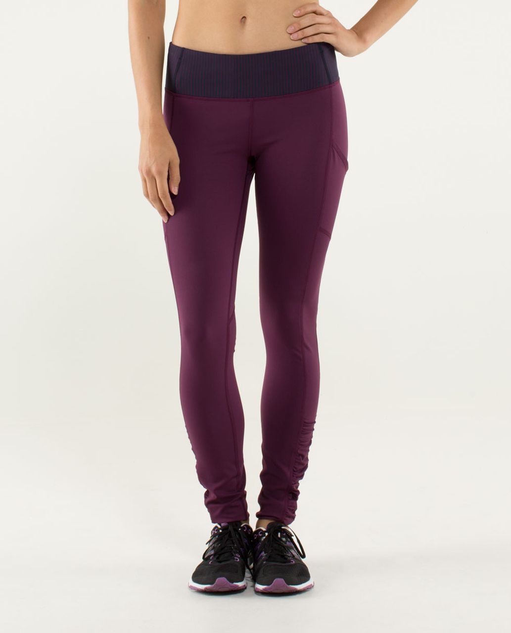 Lululemon Speed Tight *Cozy - Plum / Hyper Stripe Plum