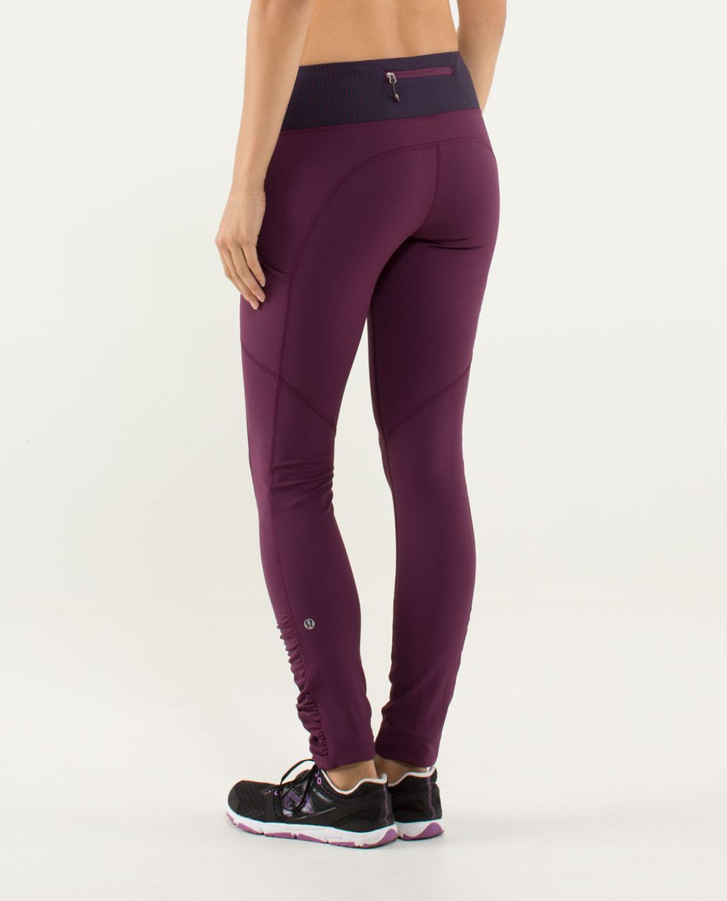 Lululemon Speed Tight *Cozy - Plum / Hyper Stripe Plum - lulu fanatics