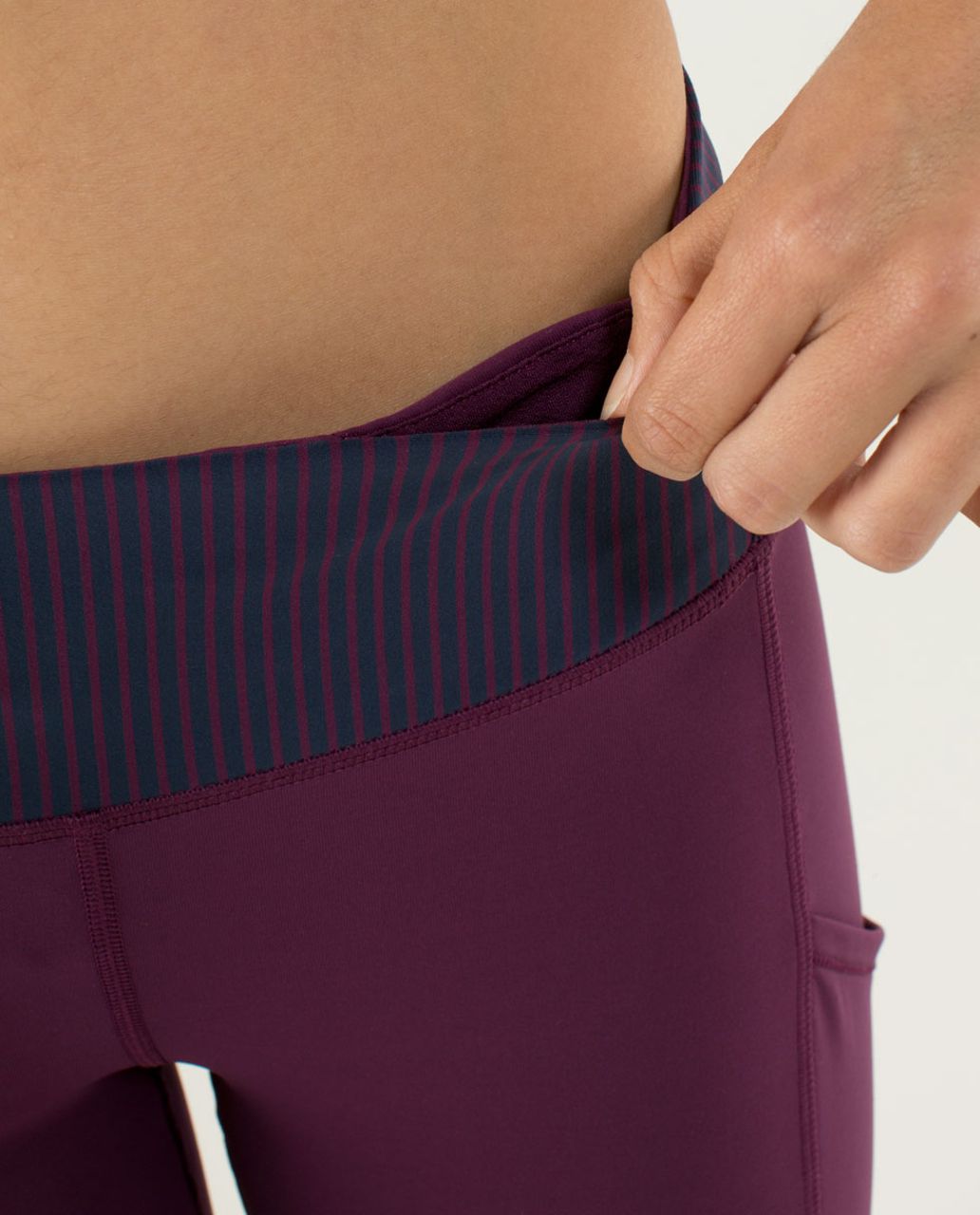 Lululemon Speed Tight *Cozy - Plum / Hyper Stripe Plum