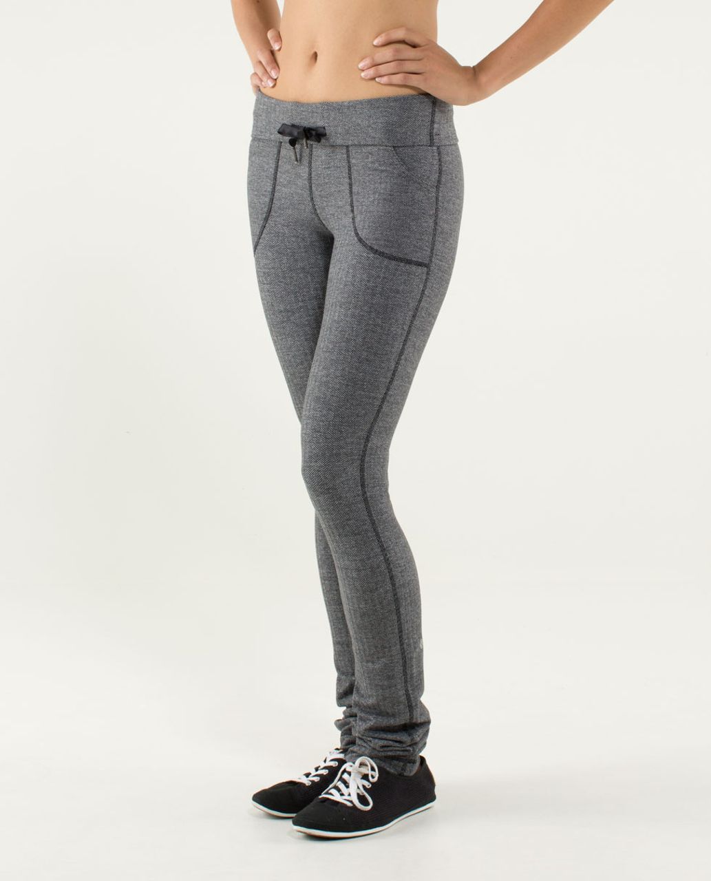 Lululemon Skinny Will Pant *Textured - Heathered Slate / Black