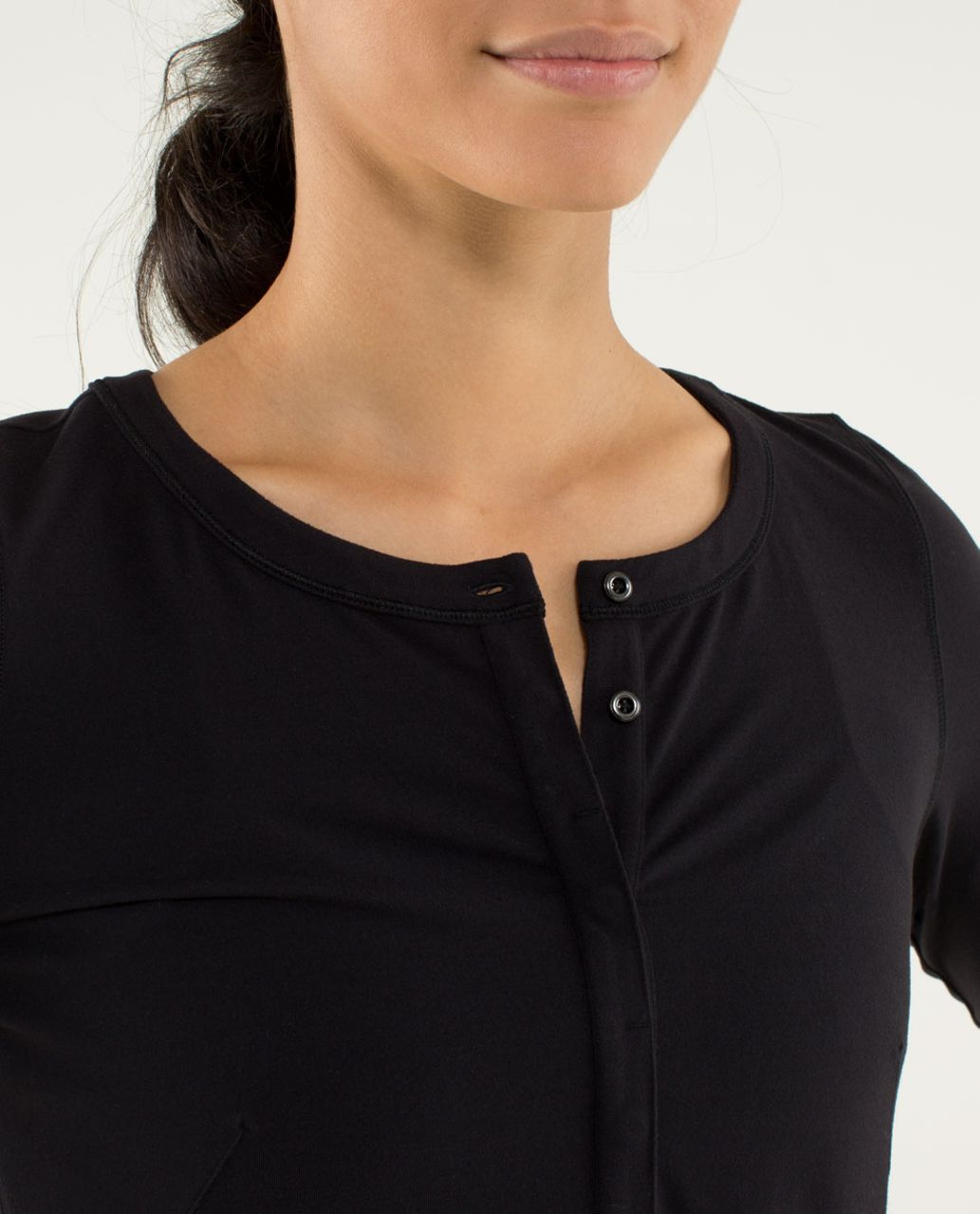 Cropped henley long sleeve in heathered asphalt grey (6) : r/lululemon