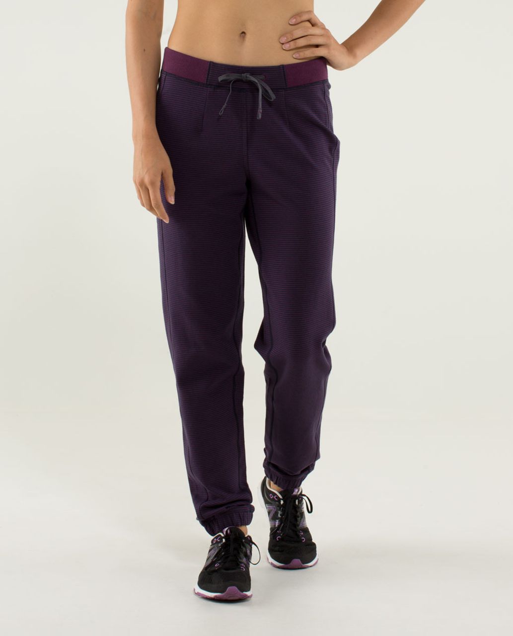 Lululemon Bliss Break Sweatpant - Wagon Stripe Inkwell Plum / Plum