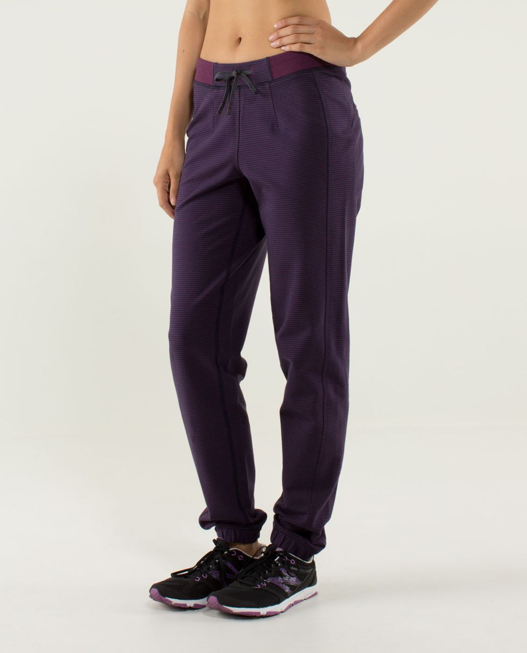 Lululemon Bliss Break Sweatpant - Wagon Stripe Inkwell Plum / Plum