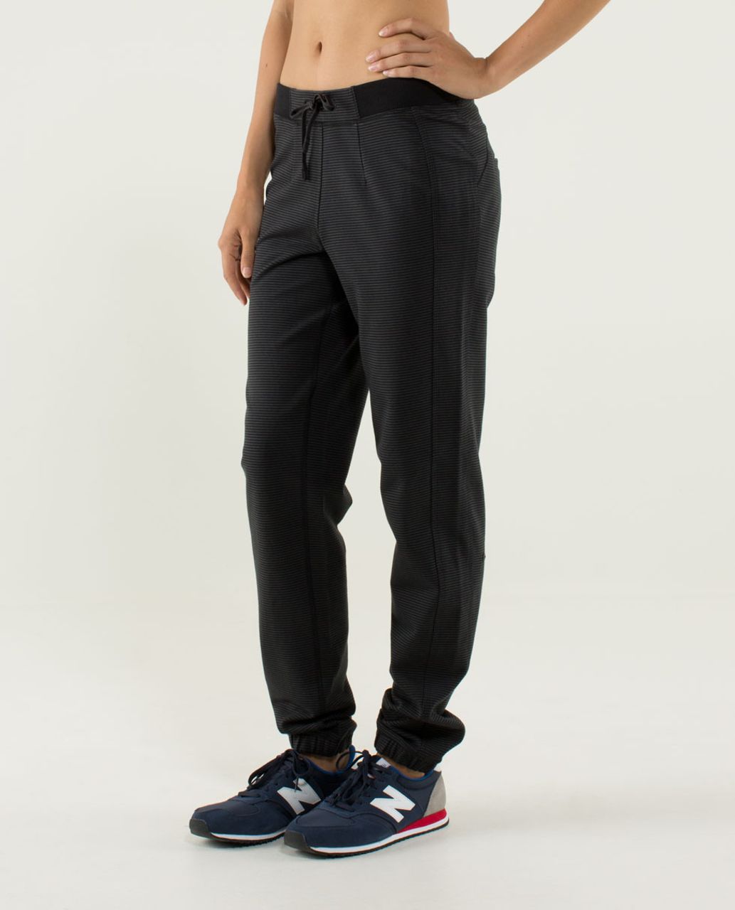 Lululemon Bliss Break Sweatpant - Wagon Stripe Black Soot / Black