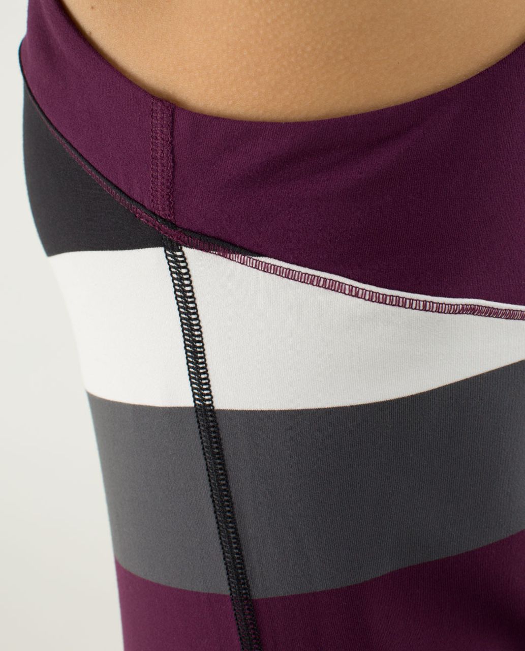 Lululemon Run:  First Base Tank - Pow Stripe Angel Wing / Plum