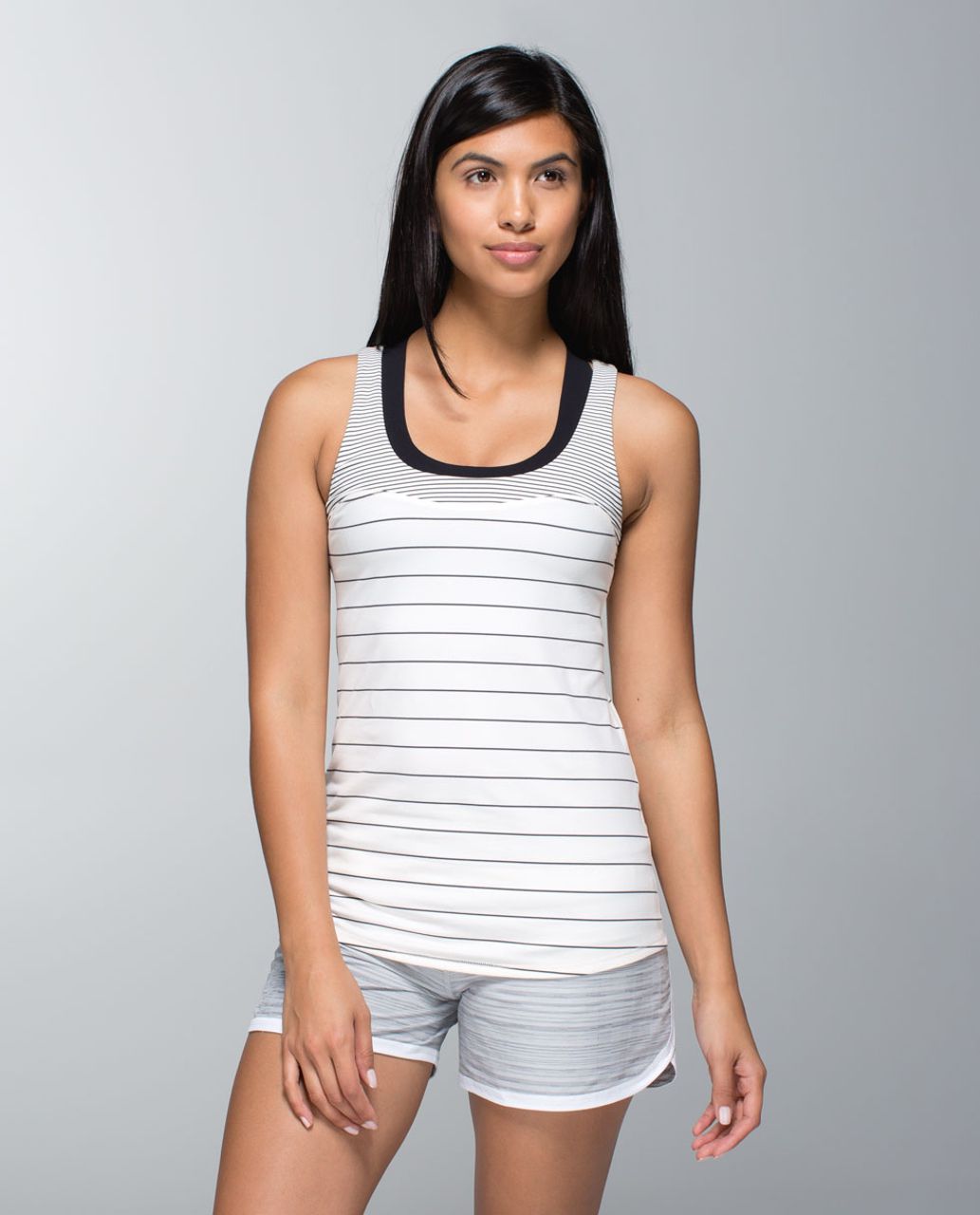 Lululemon Run:  First Base Tank - Slalom Stripe Angel Wing / Hyper Stripe Angel Wing