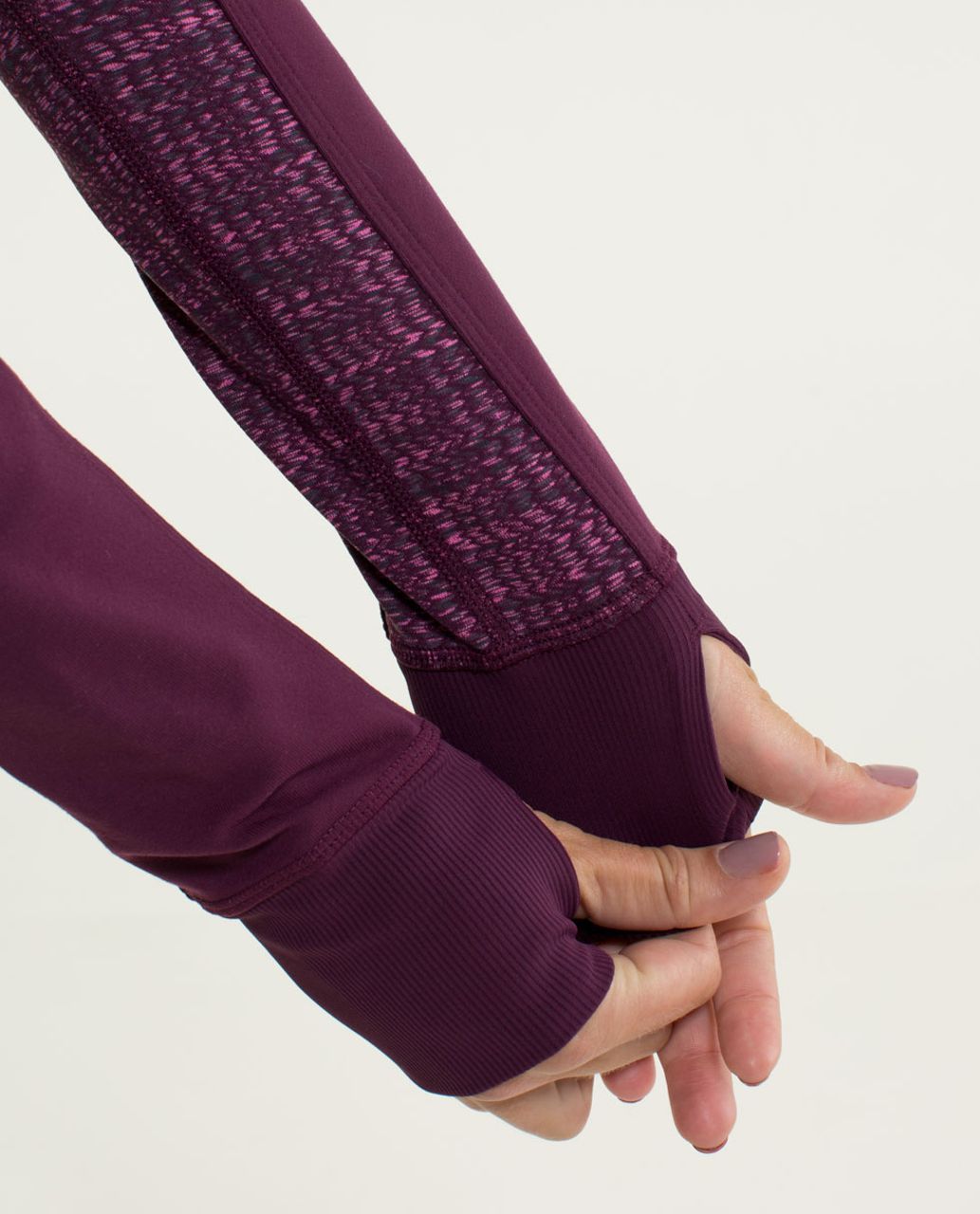 Lululemon Nice Asana Jacket - Ziggy Wee August Glo / Plum