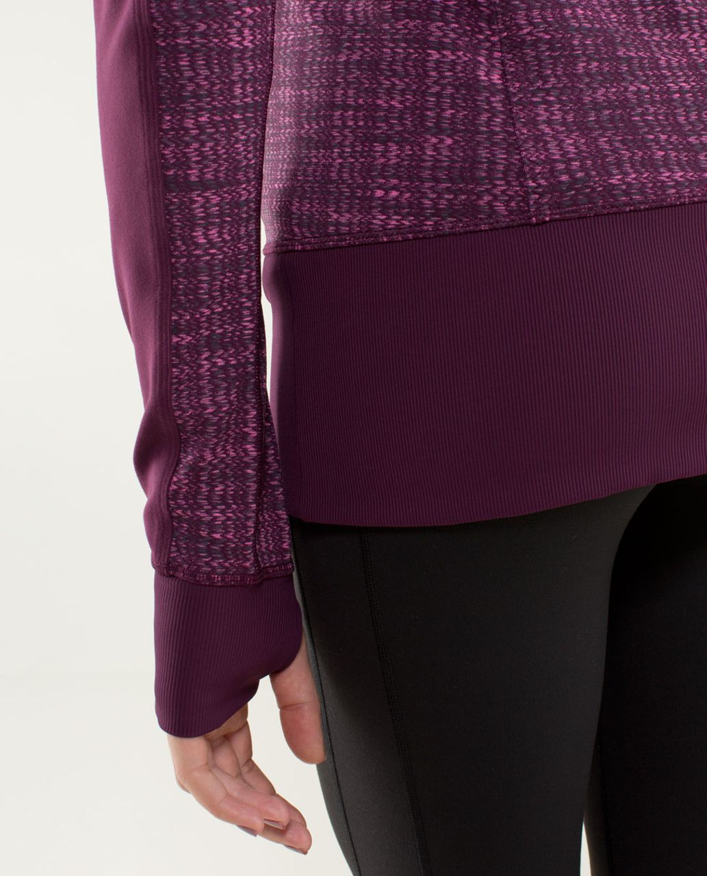 Lululemon Nice Asana Jacket - Ziggy Wee August Glo / Plum