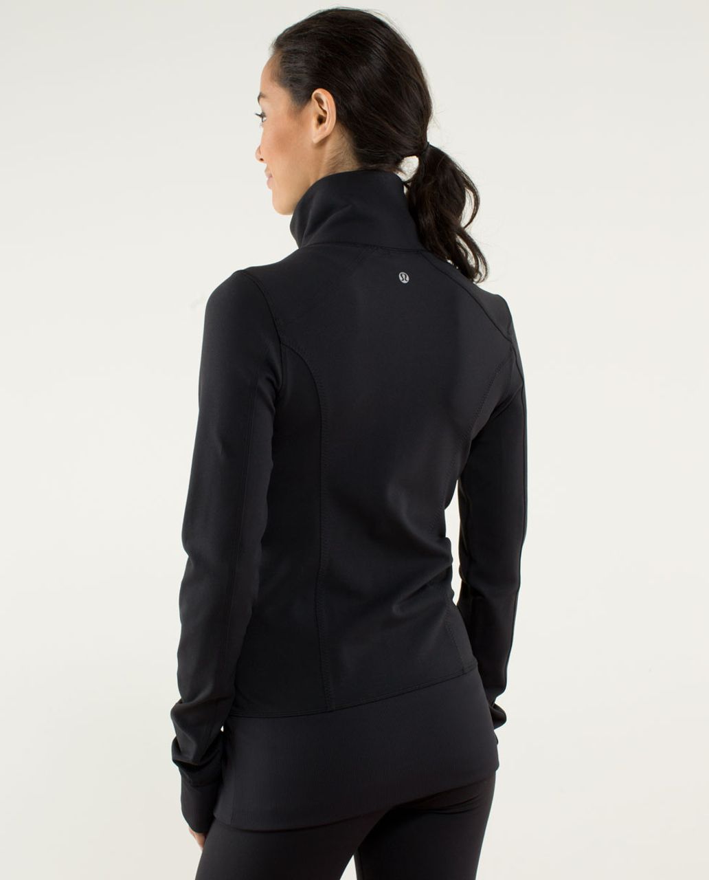 Lululemon Nice Asana Jacket - Black / Pow Stripe Split Pea