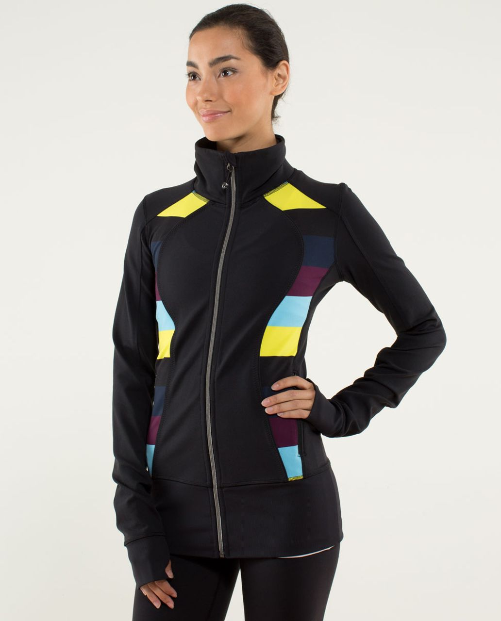 Lululemon Nice Asana Jacket - Black - lulu fanatics