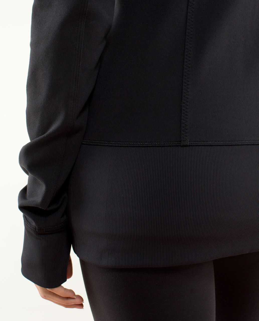 Lululemon Nice Asana Jacket - Black / Pow Stripe Split Pea