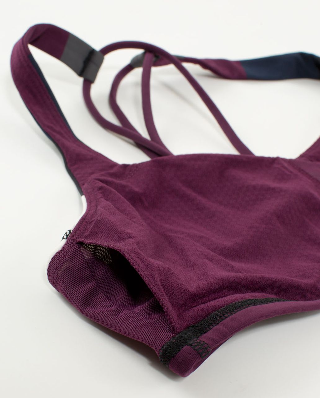 Lululemon Free To Be Bra - Pow Stripe Angel Wing / Plum